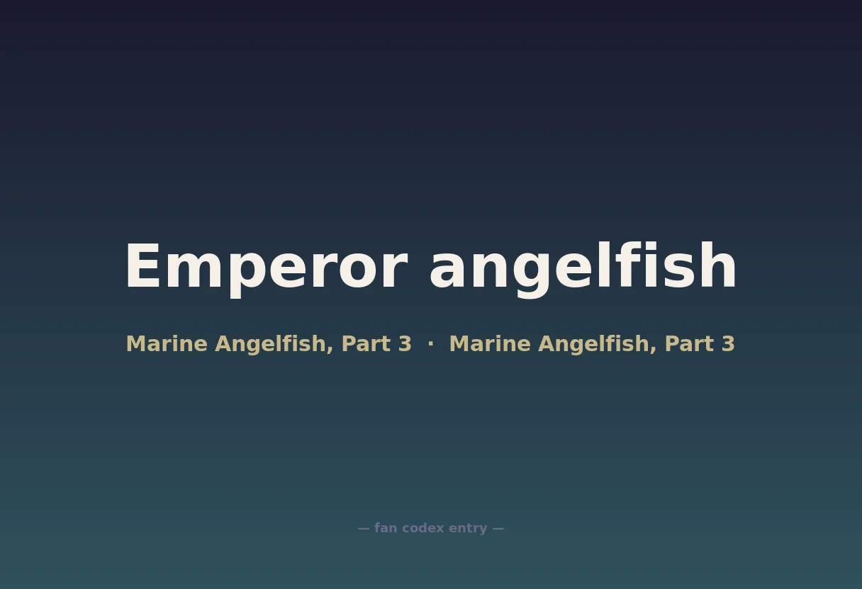 Emperor angelfish