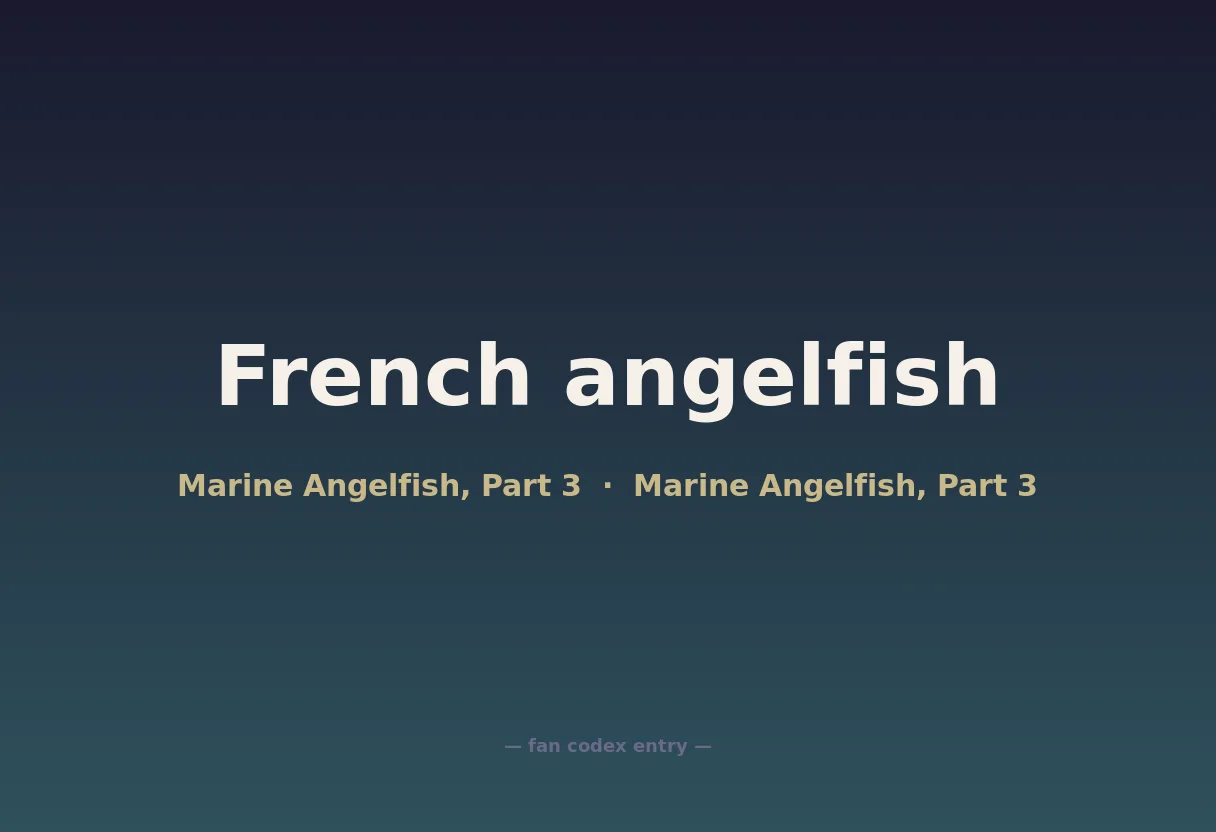 French angelfish