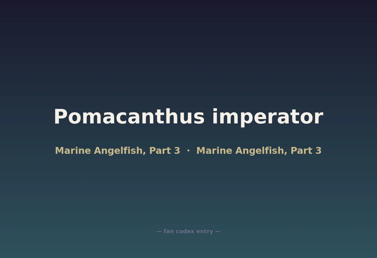 Pomacanthus imperator