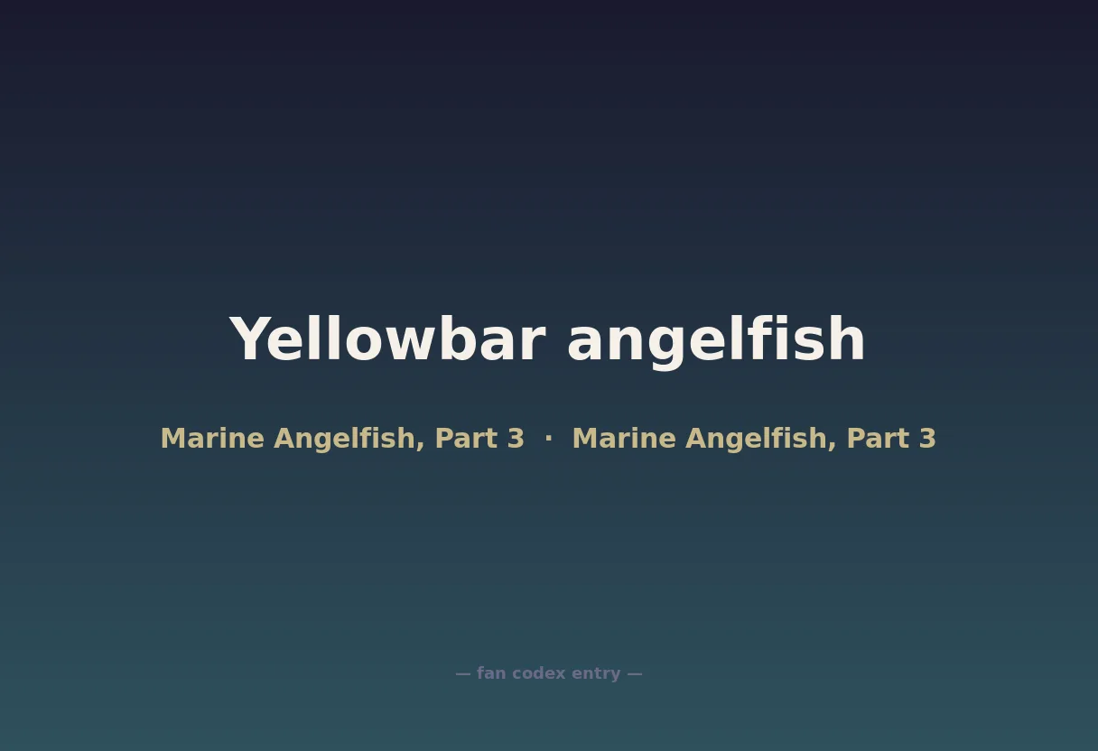 Yellowbar angelfish