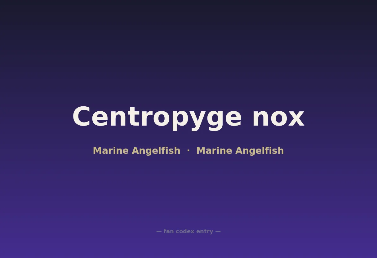Centropyge nox