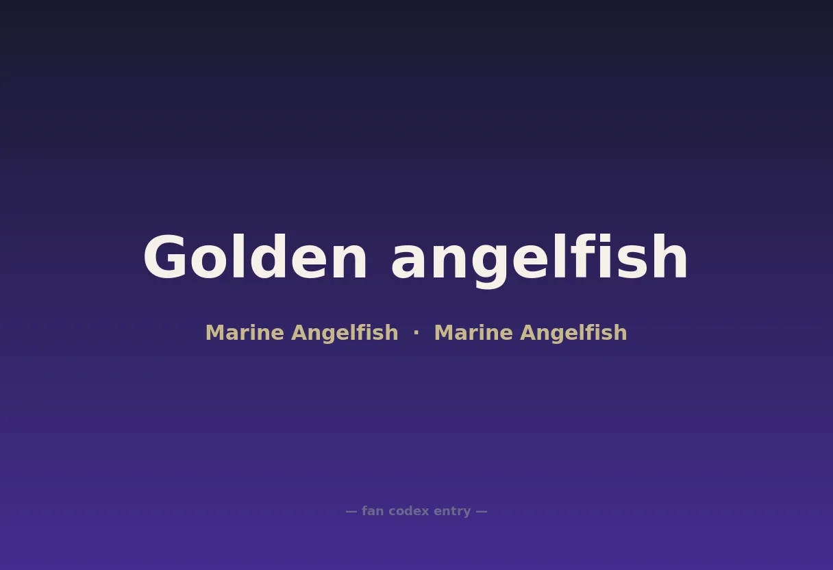 Golden angelfish