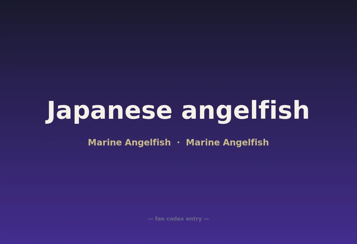 Japanese angelfish