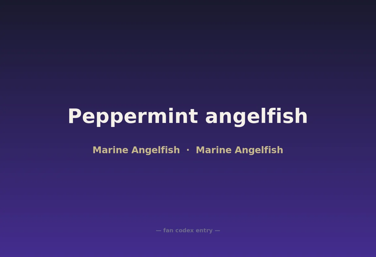 Peppermint angelfish
