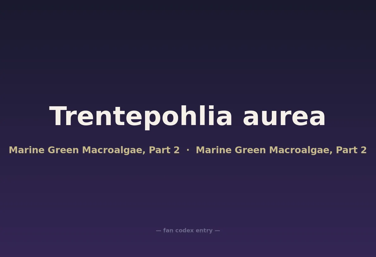 Trentepohlia aurea
