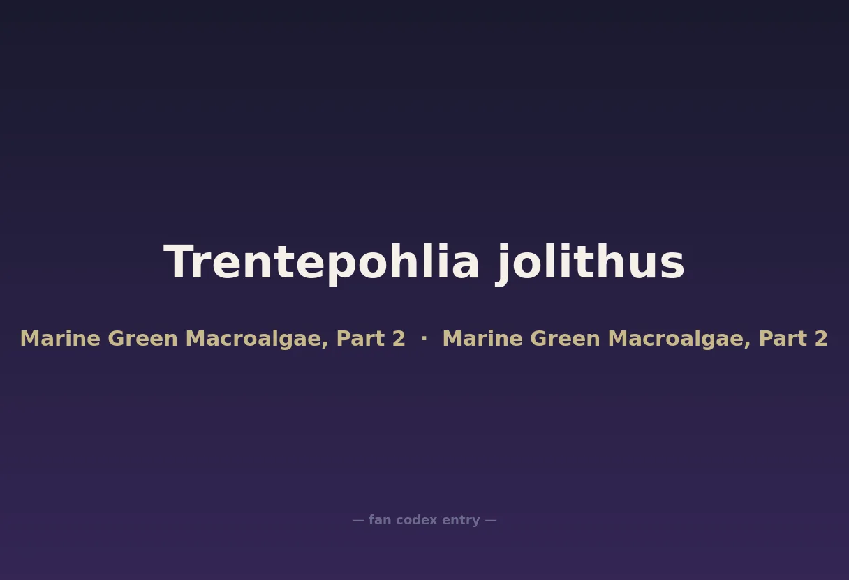 Trentepohlia jolithus