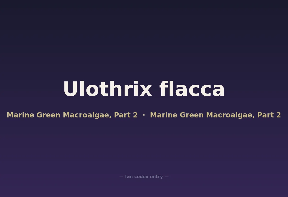 Ulothrix flacca