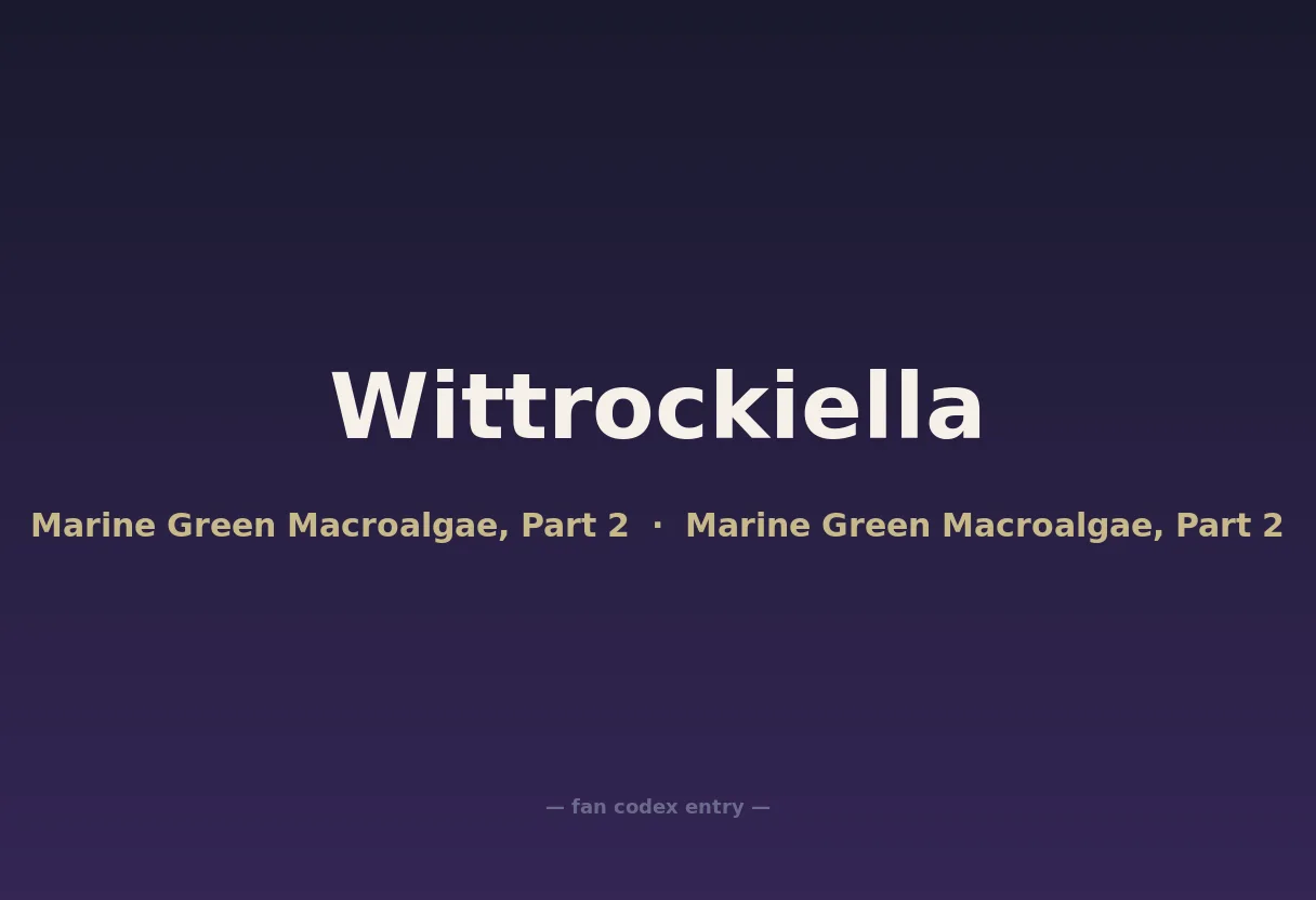 Wittrockiella