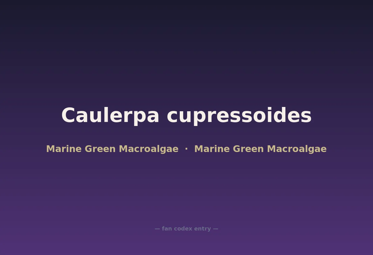 Caulerpa cupressoides