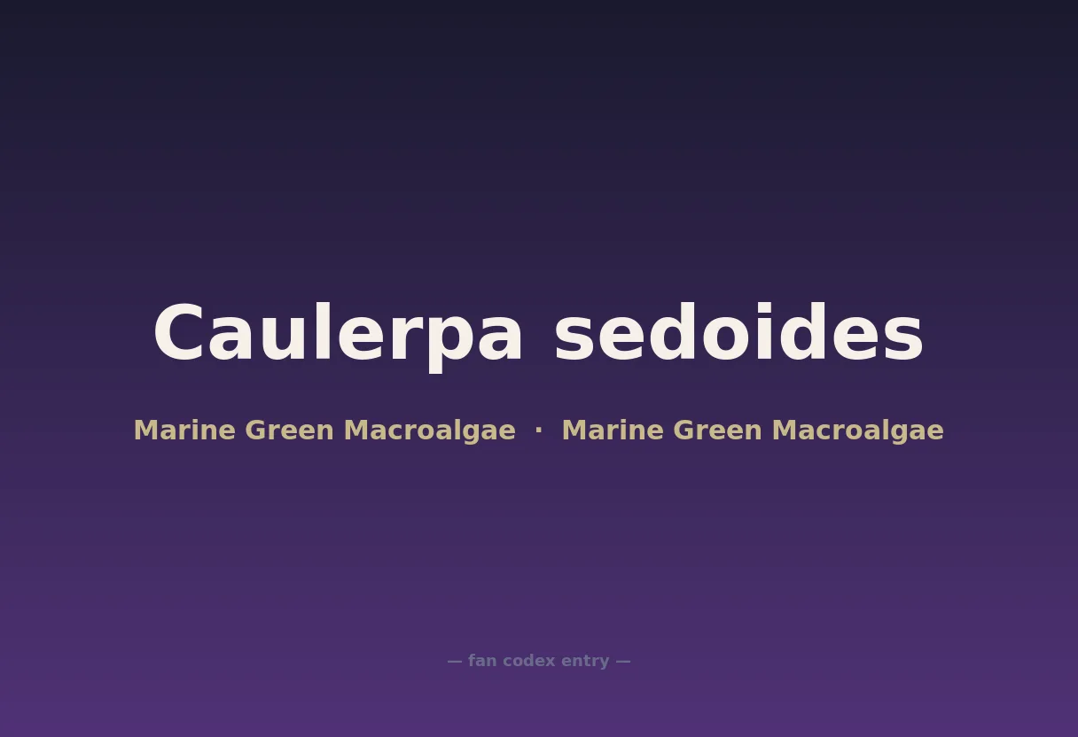 Caulerpa sedoides
