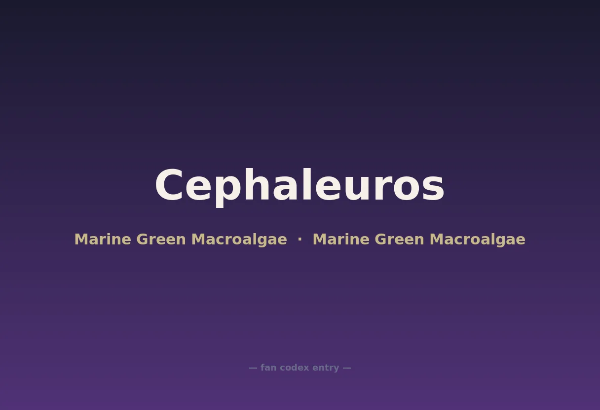 Cephaleuros
