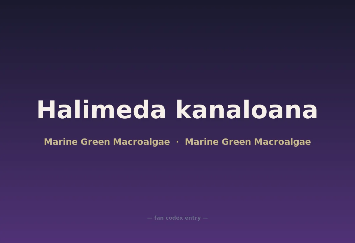Halimeda kanaloana