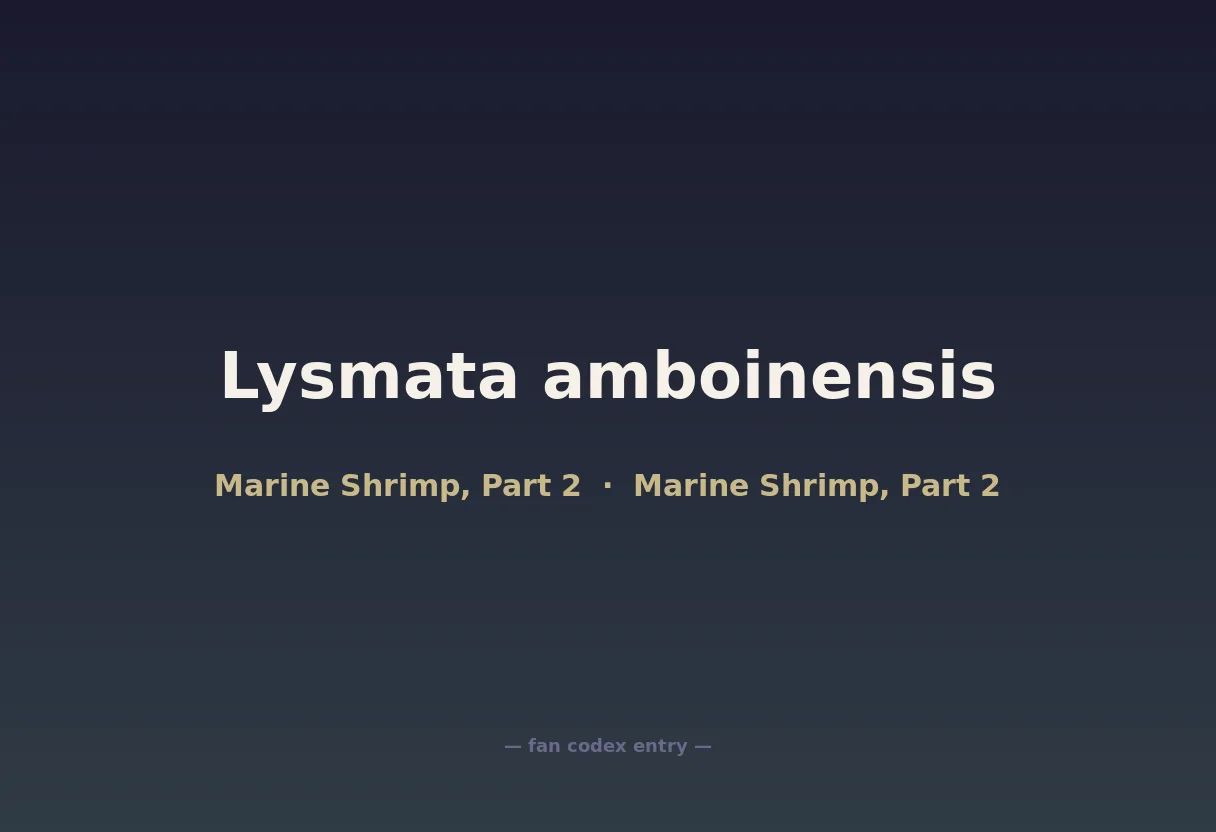Lysmata amboinensis