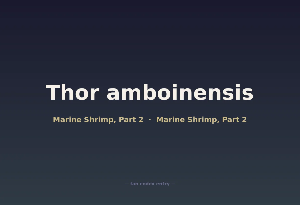 Thor amboinensis