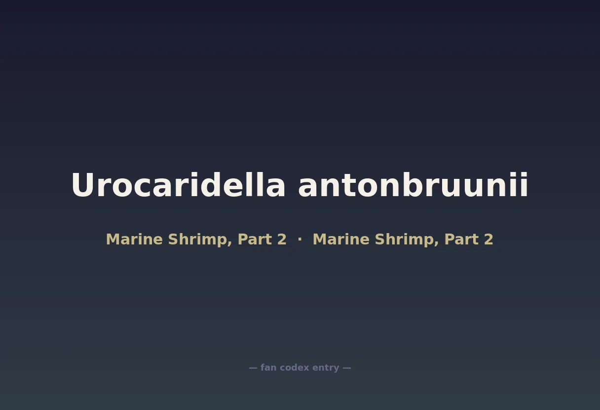 Urocaridella antonbruunii