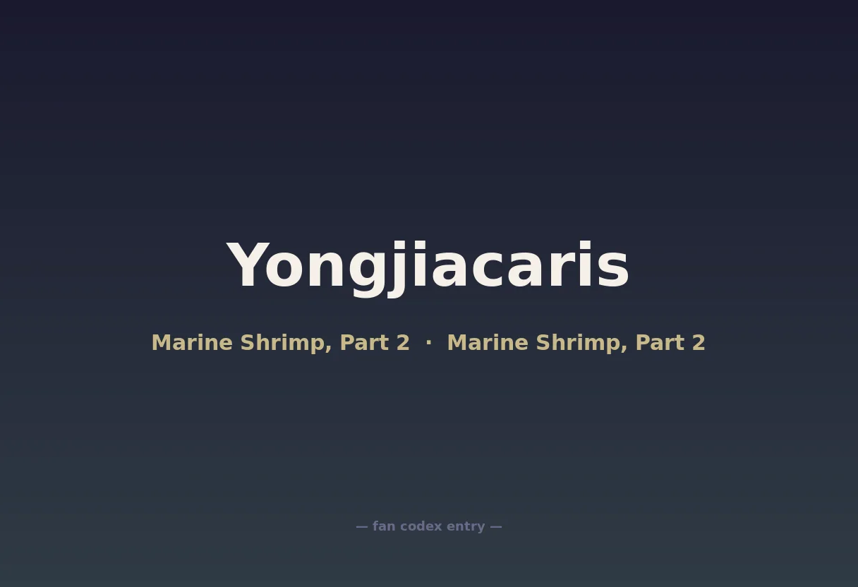 Yongjiacaris