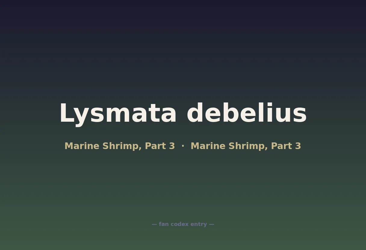 Lysmata debelius