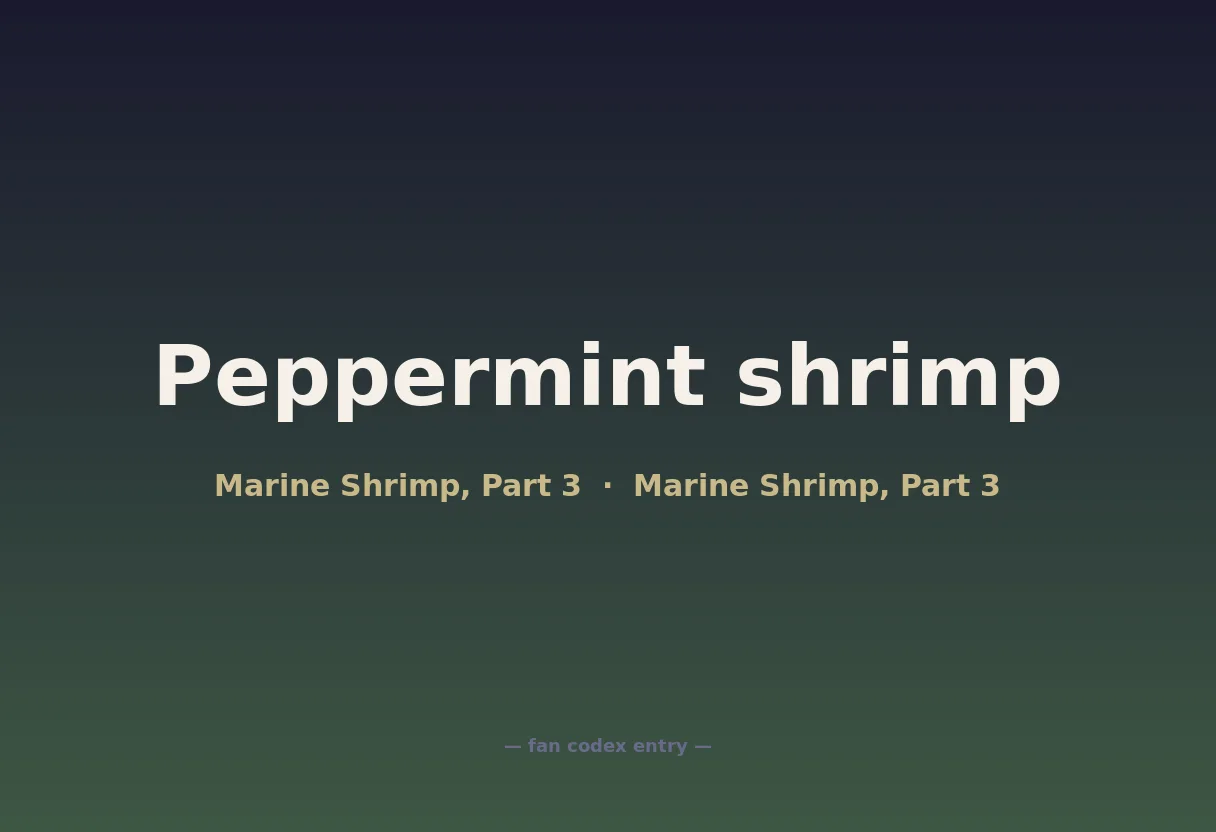 Peppermint shrimp