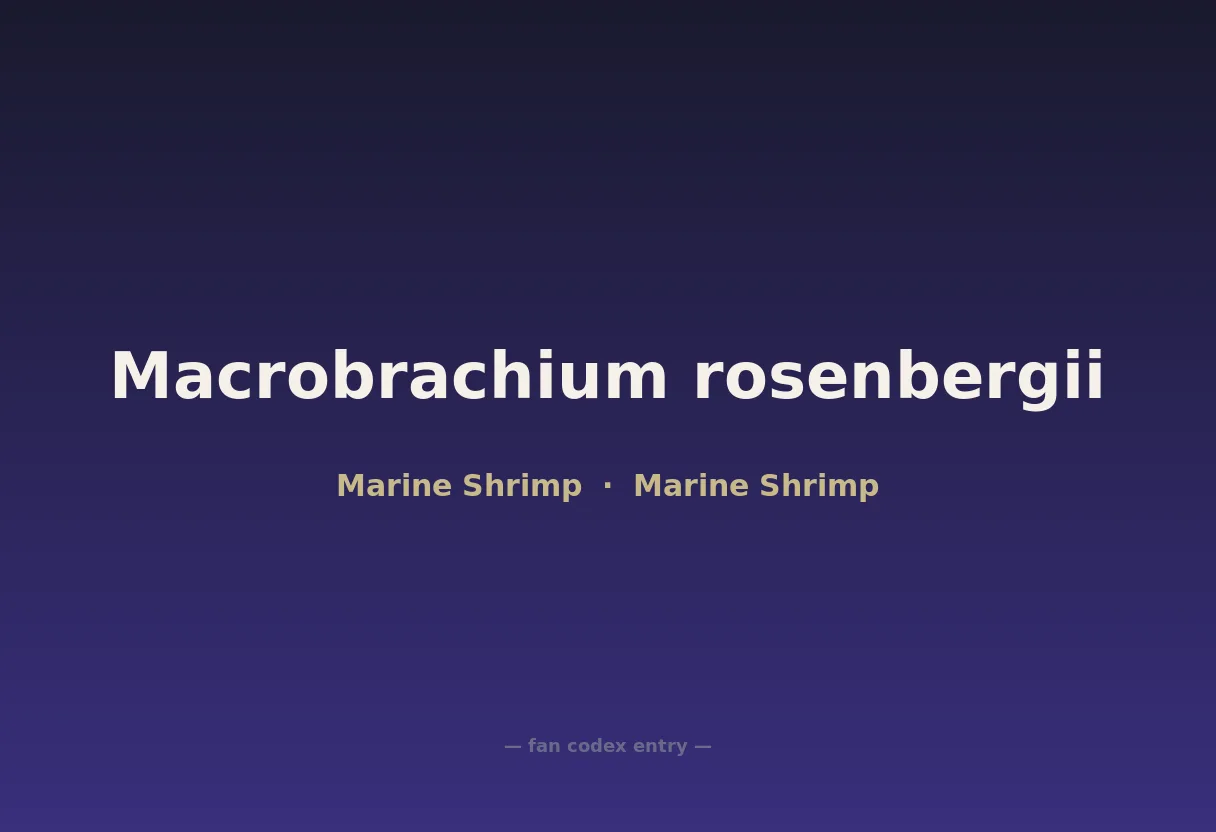 Macrobrachium rosenbergii