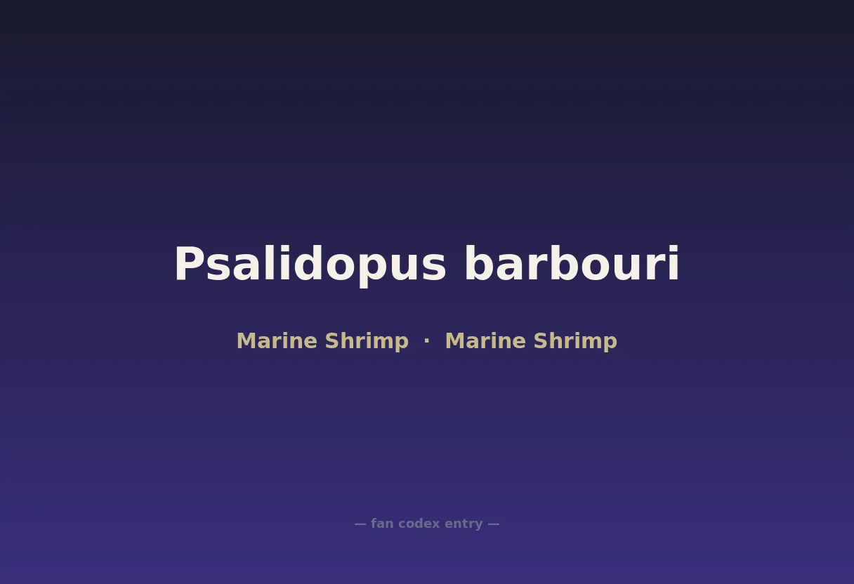 Psalidopus barbouri