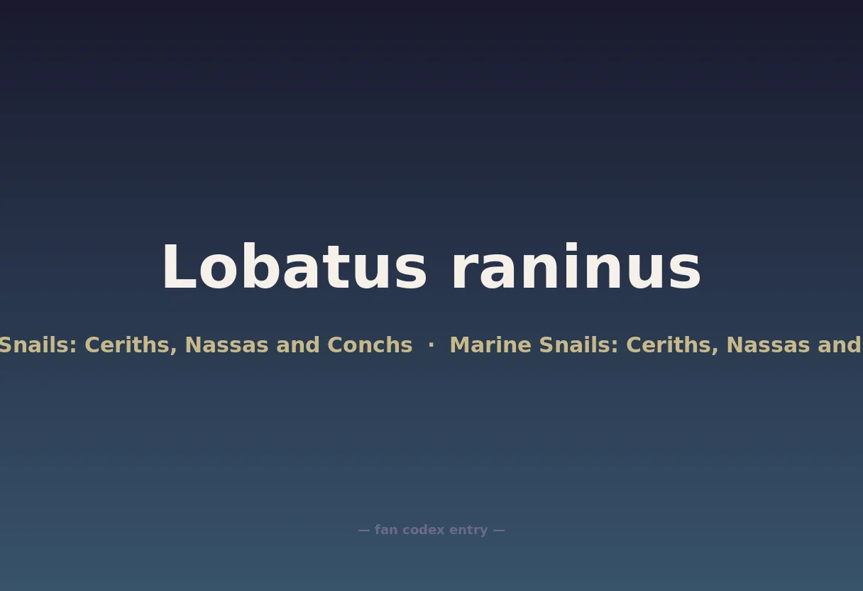 Lobatus raninus