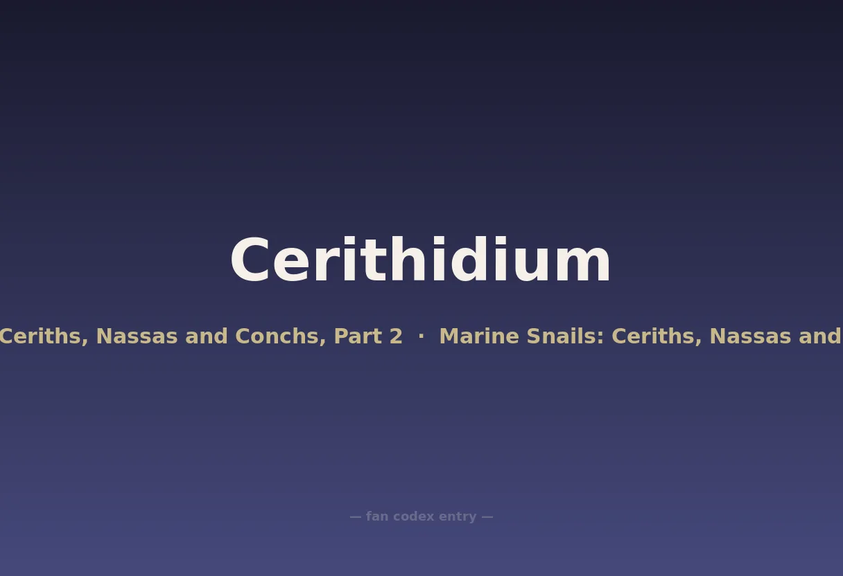Cerithidium