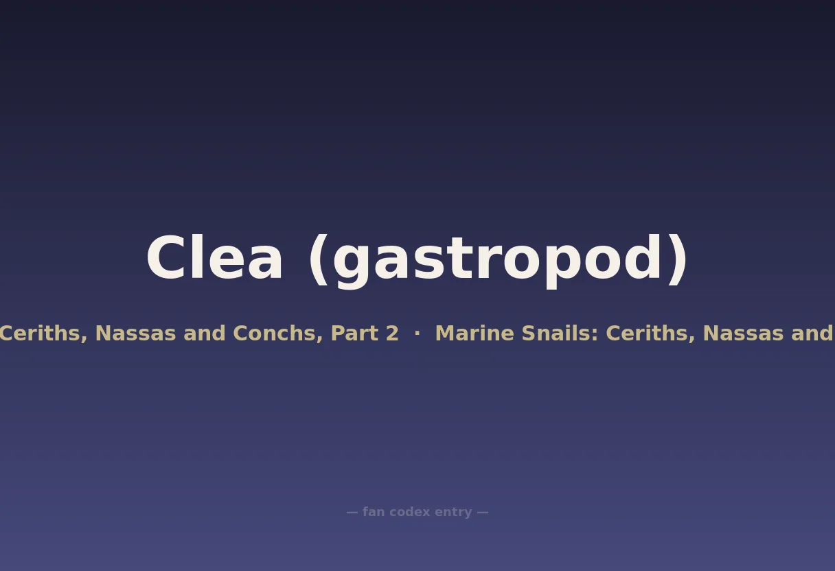 Clea (gastropod)