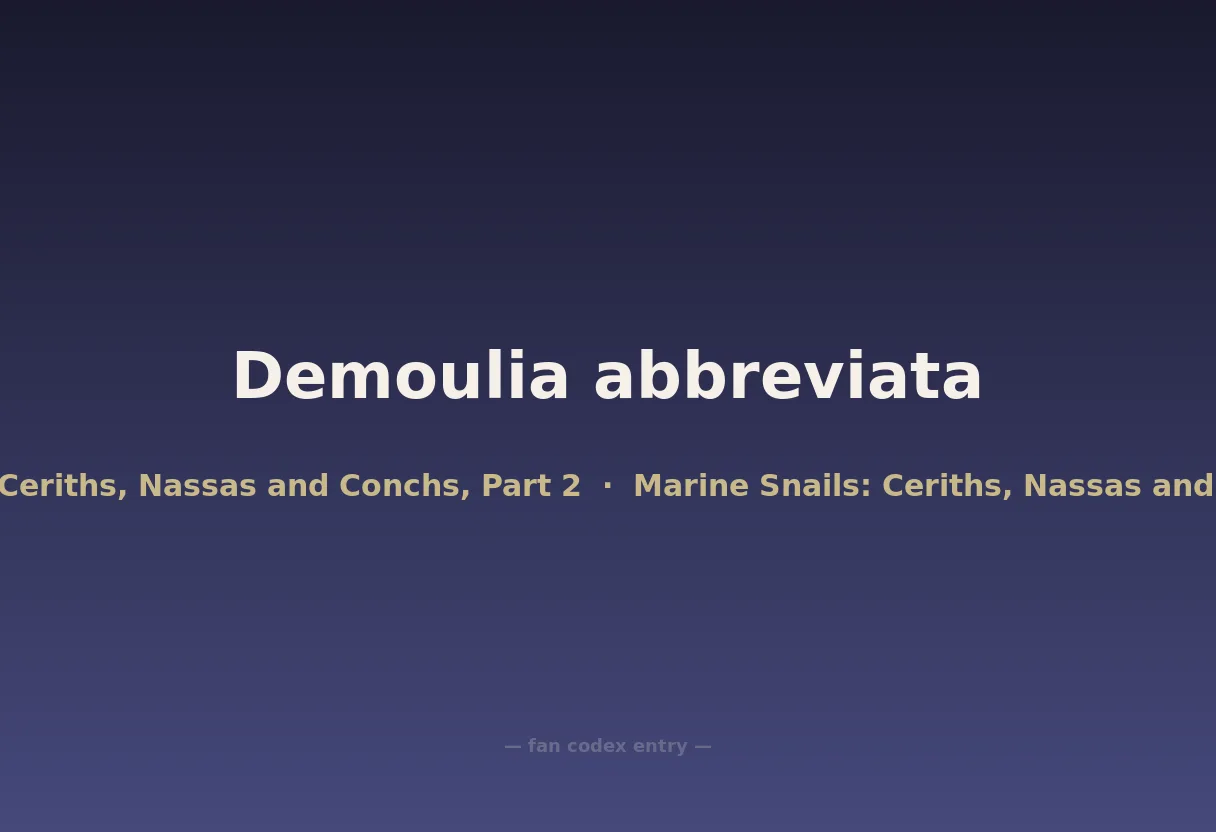 Demoulia abbreviata