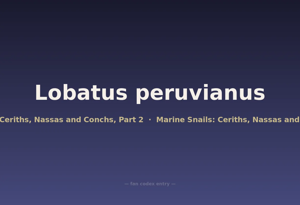 Lobatus peruvianus