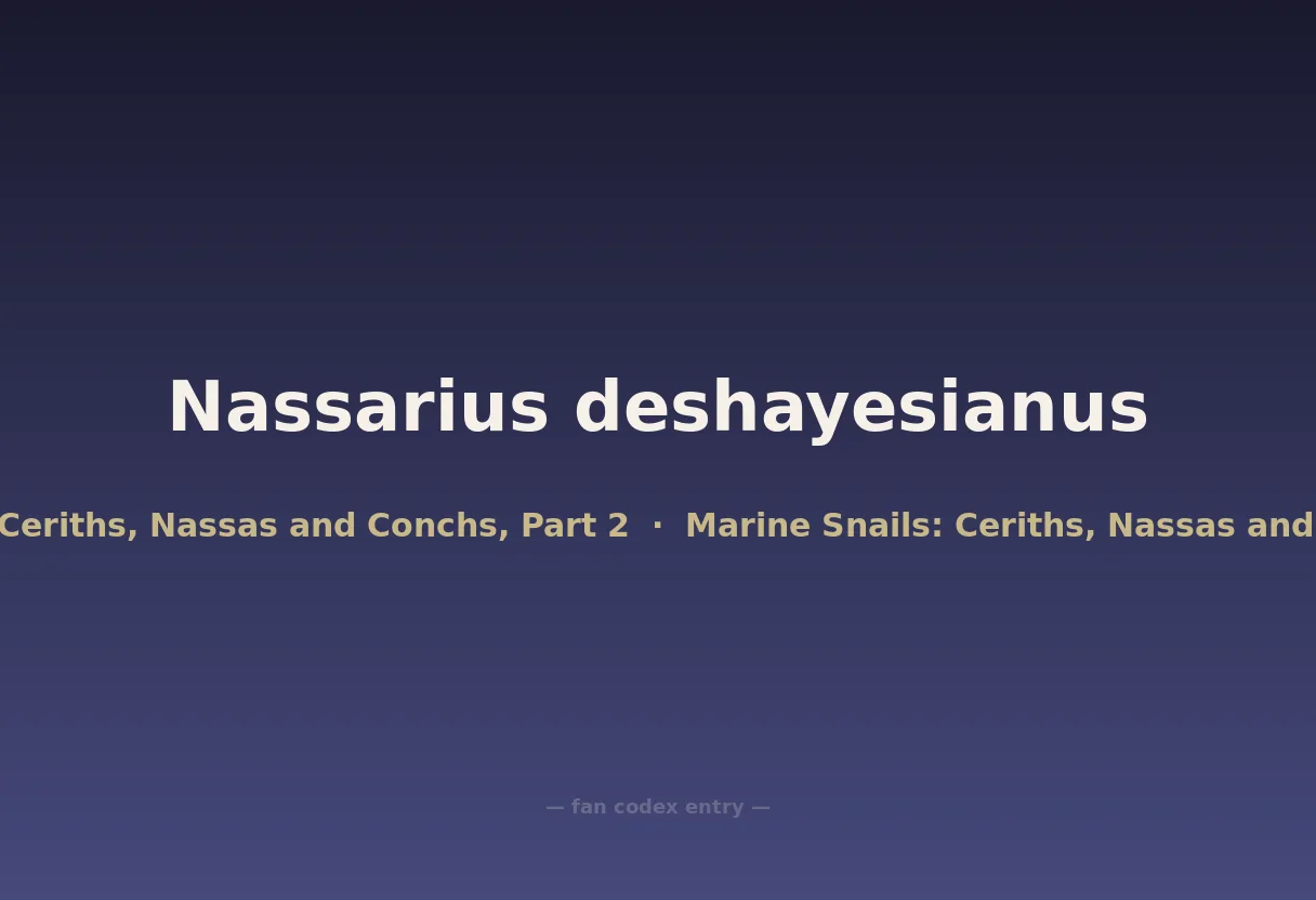 Nassarius deshayesianus