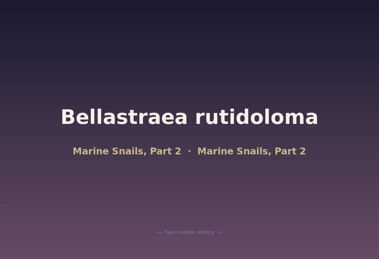Bellastraea rutidoloma