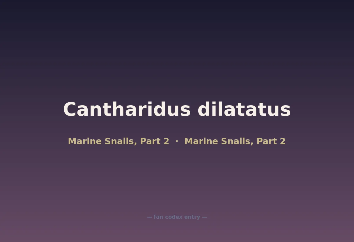 Cantharidus dilatatus