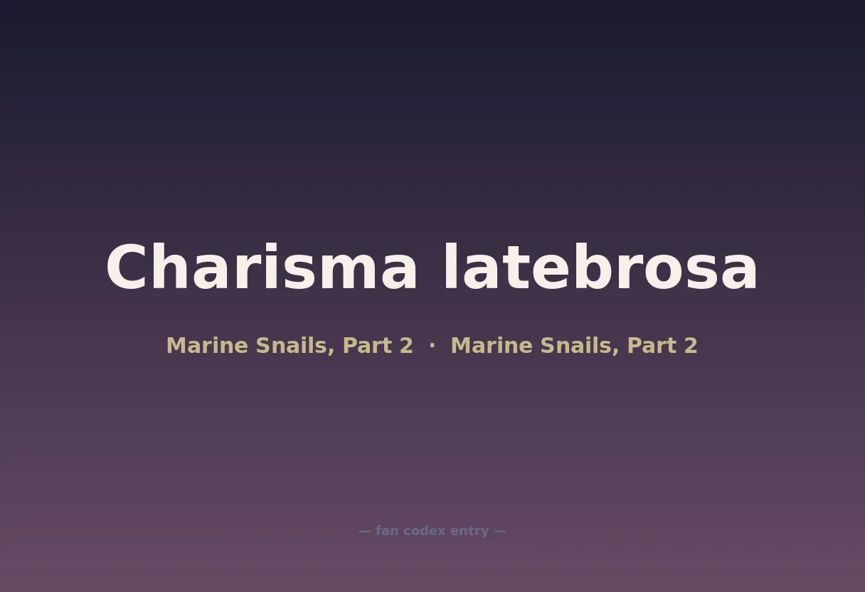 Charisma latebrosa