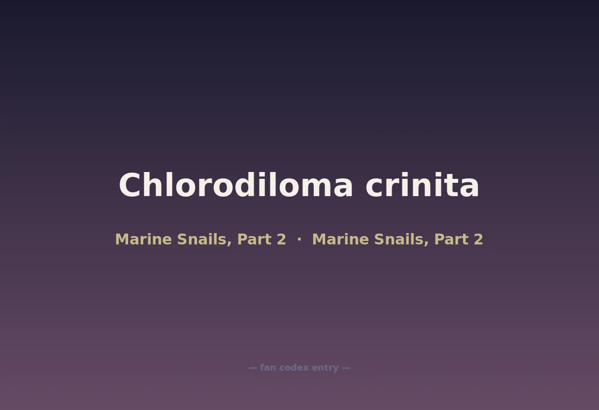Chlorodiloma crinita