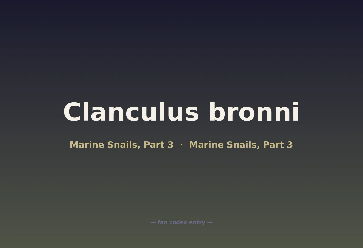 Clanculus bronni