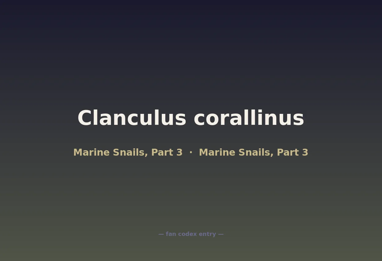 Clanculus corallinus