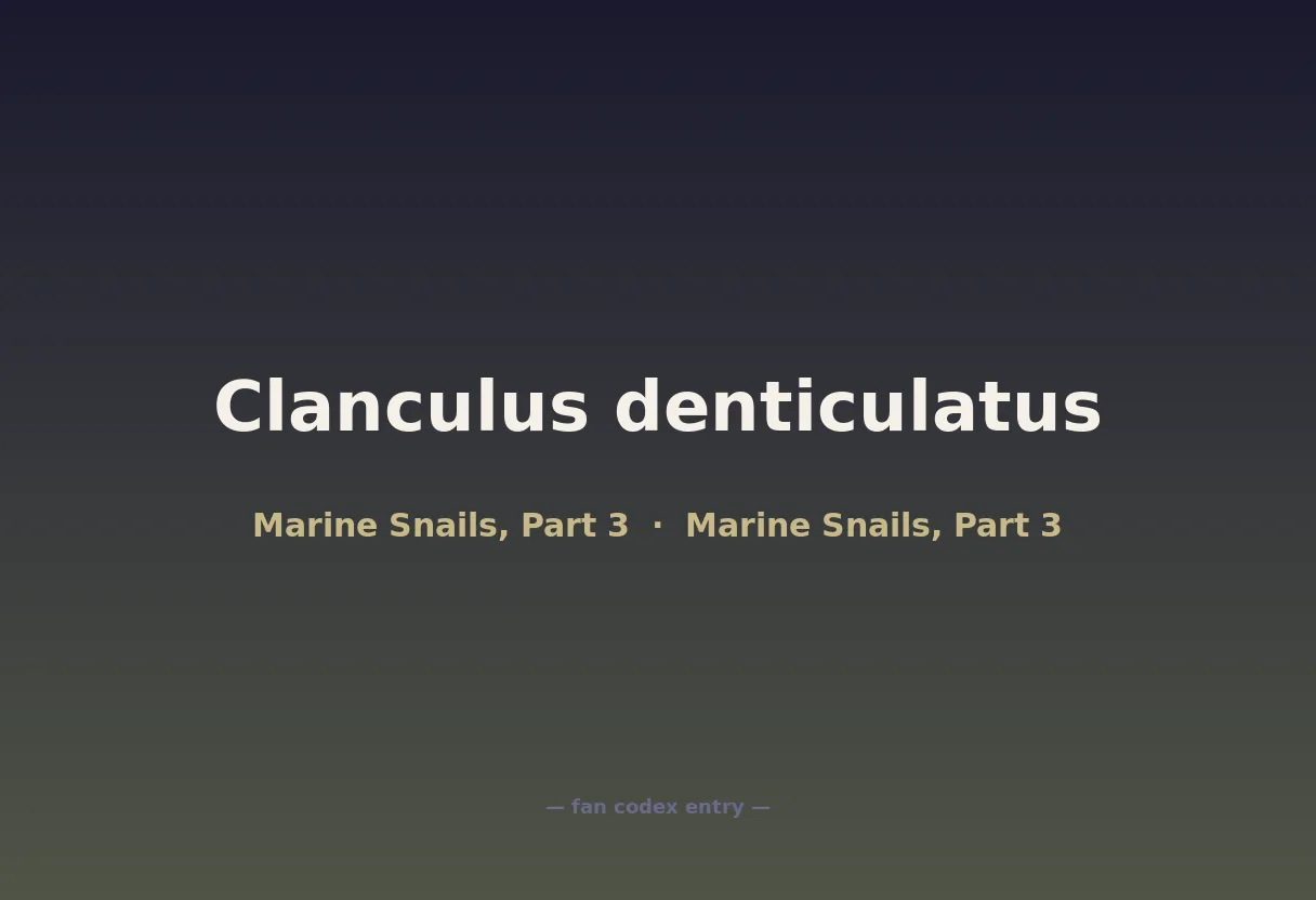 Clanculus denticulatus