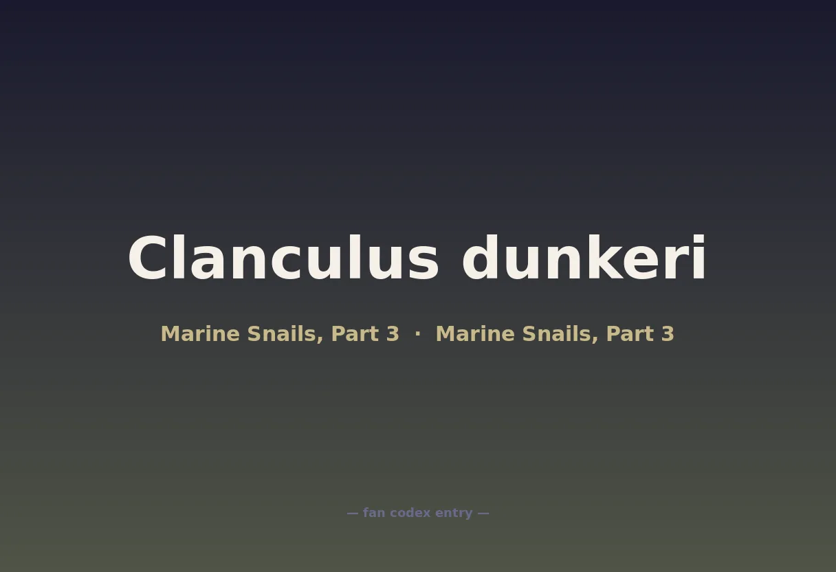 Clanculus dunkeri