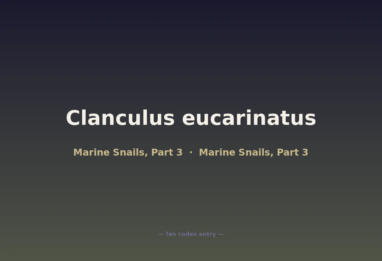 Clanculus eucarinatus