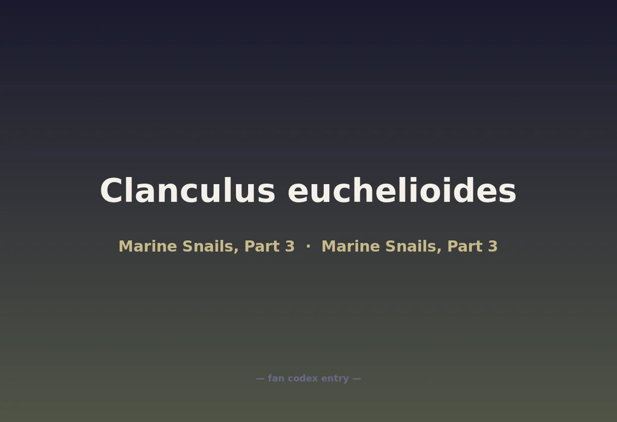 Clanculus euchelioides