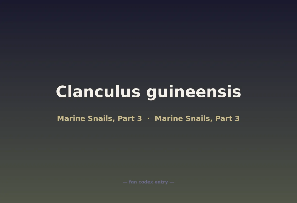 Clanculus guineensis