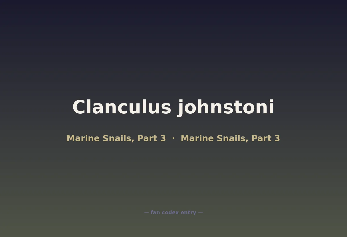 Clanculus johnstoni
