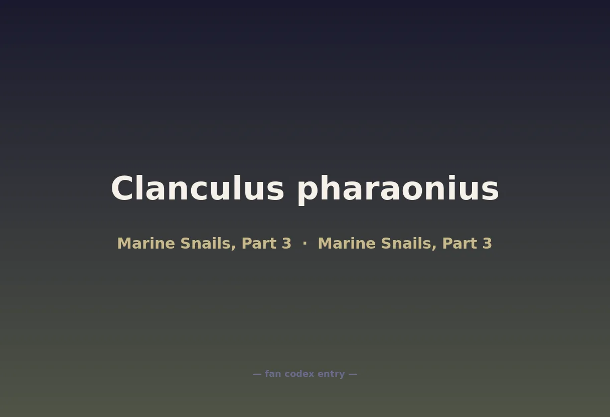 Clanculus pharaonius