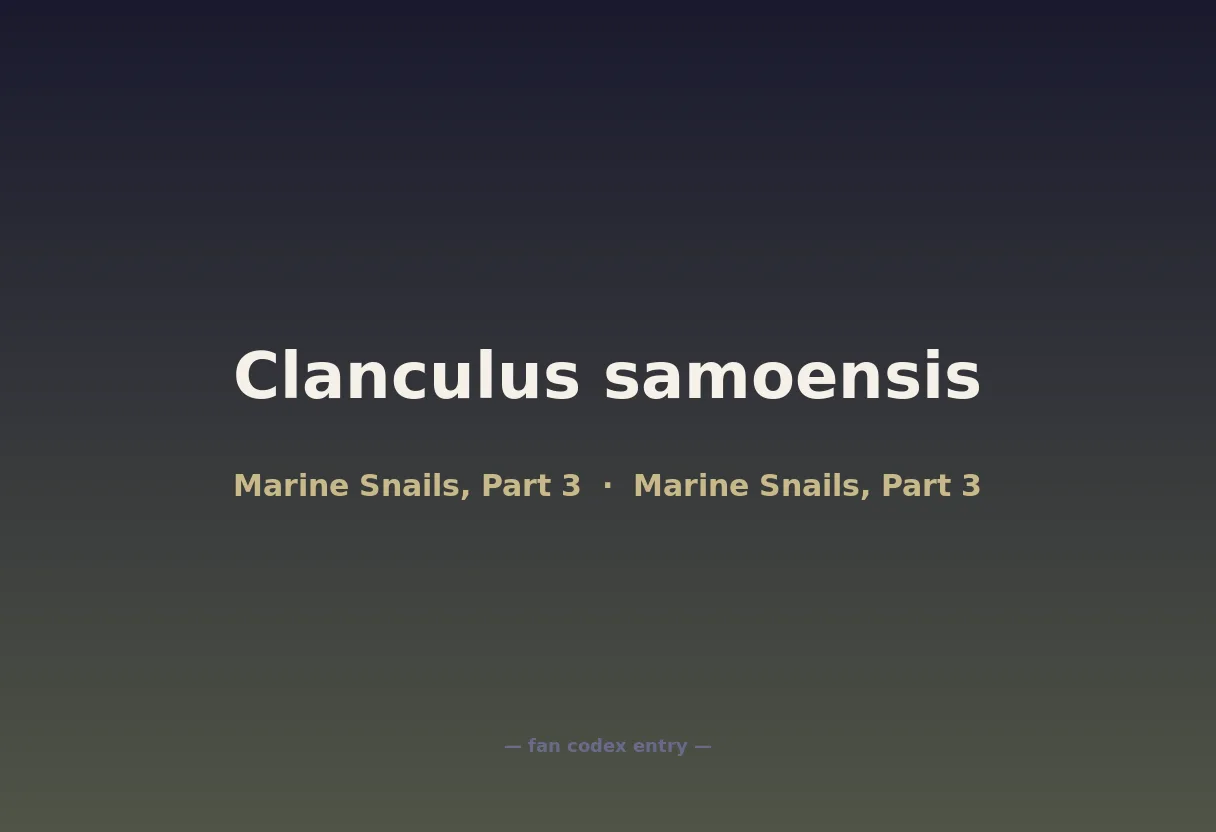 Clanculus samoensis