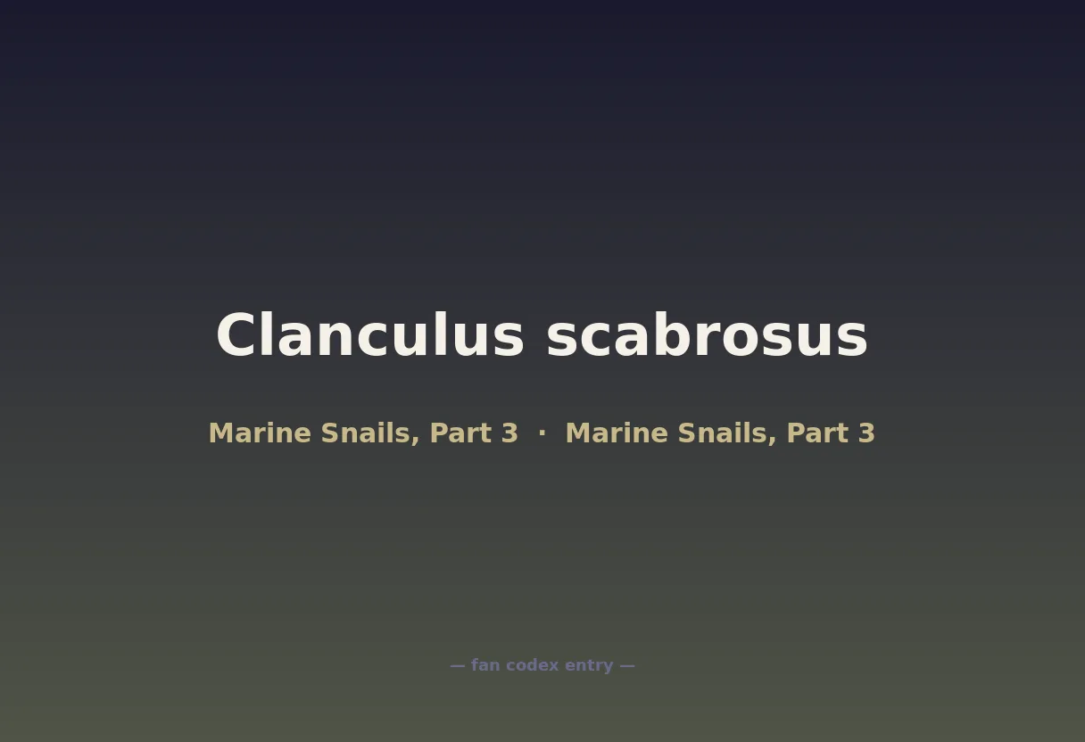 Clanculus scabrosus