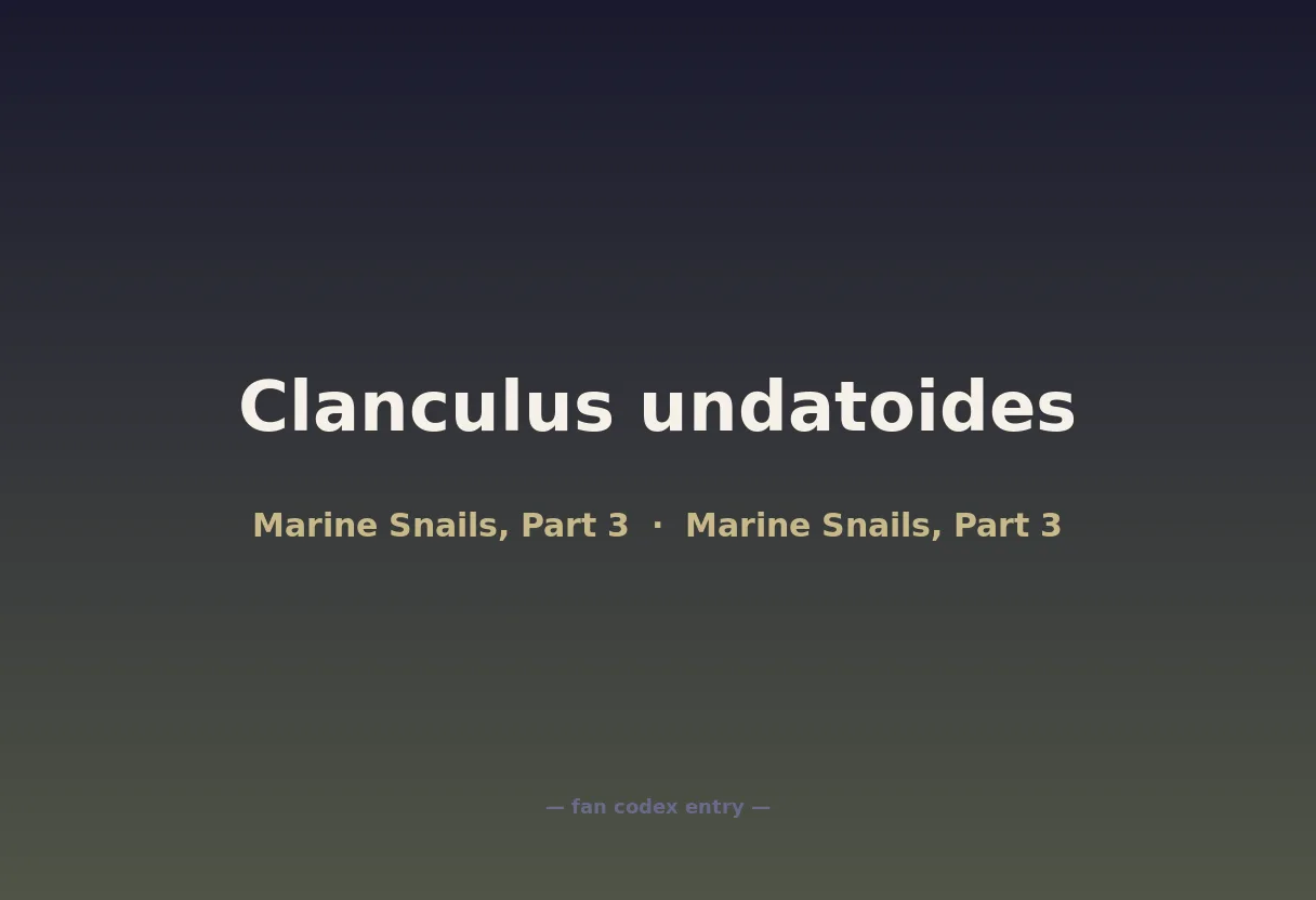 Clanculus undatoides