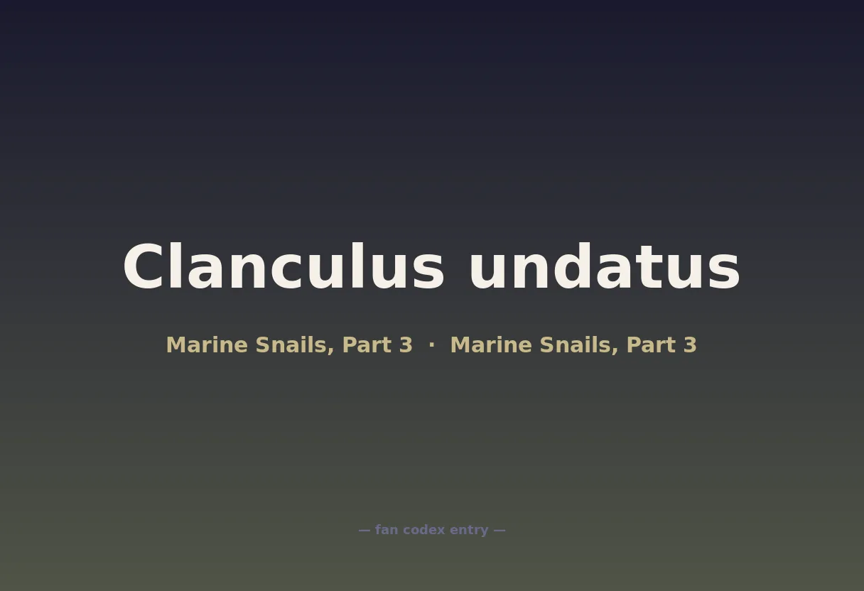 Clanculus undatus