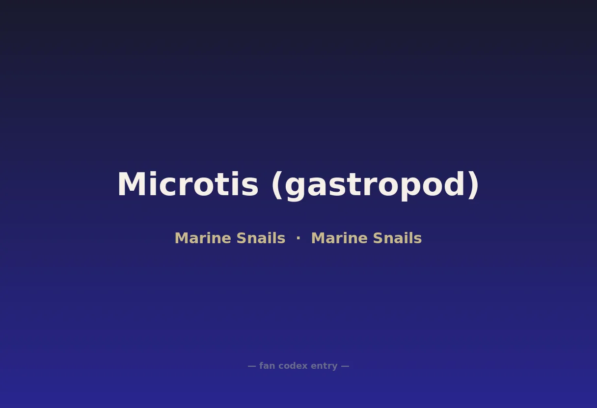 Microtis (gastropod)