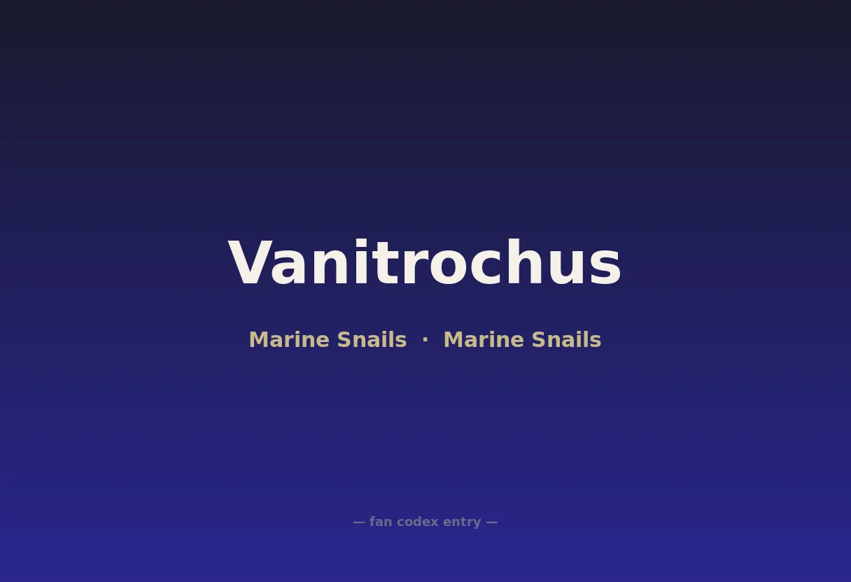 Vanitrochus