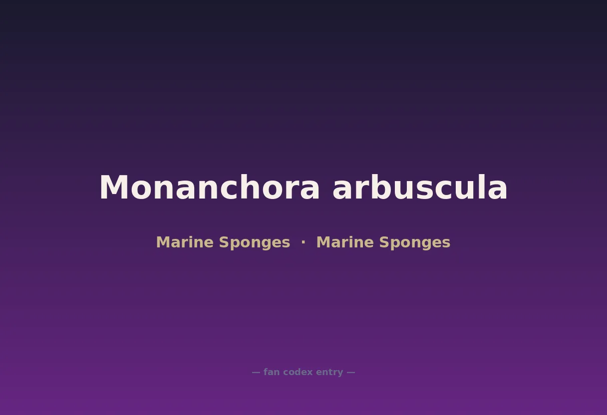 Monanchora arbuscula